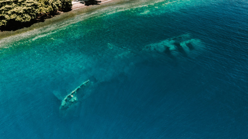 epave de l'uss liberty a Tulamben sur l'ile de Bali en Indonesie spot de plongee mondialement reconnu